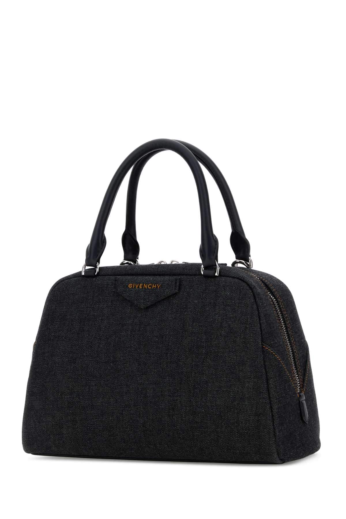 Givenchy Women Dark Blue Denim Antigona East West Handbag GIVENCHY