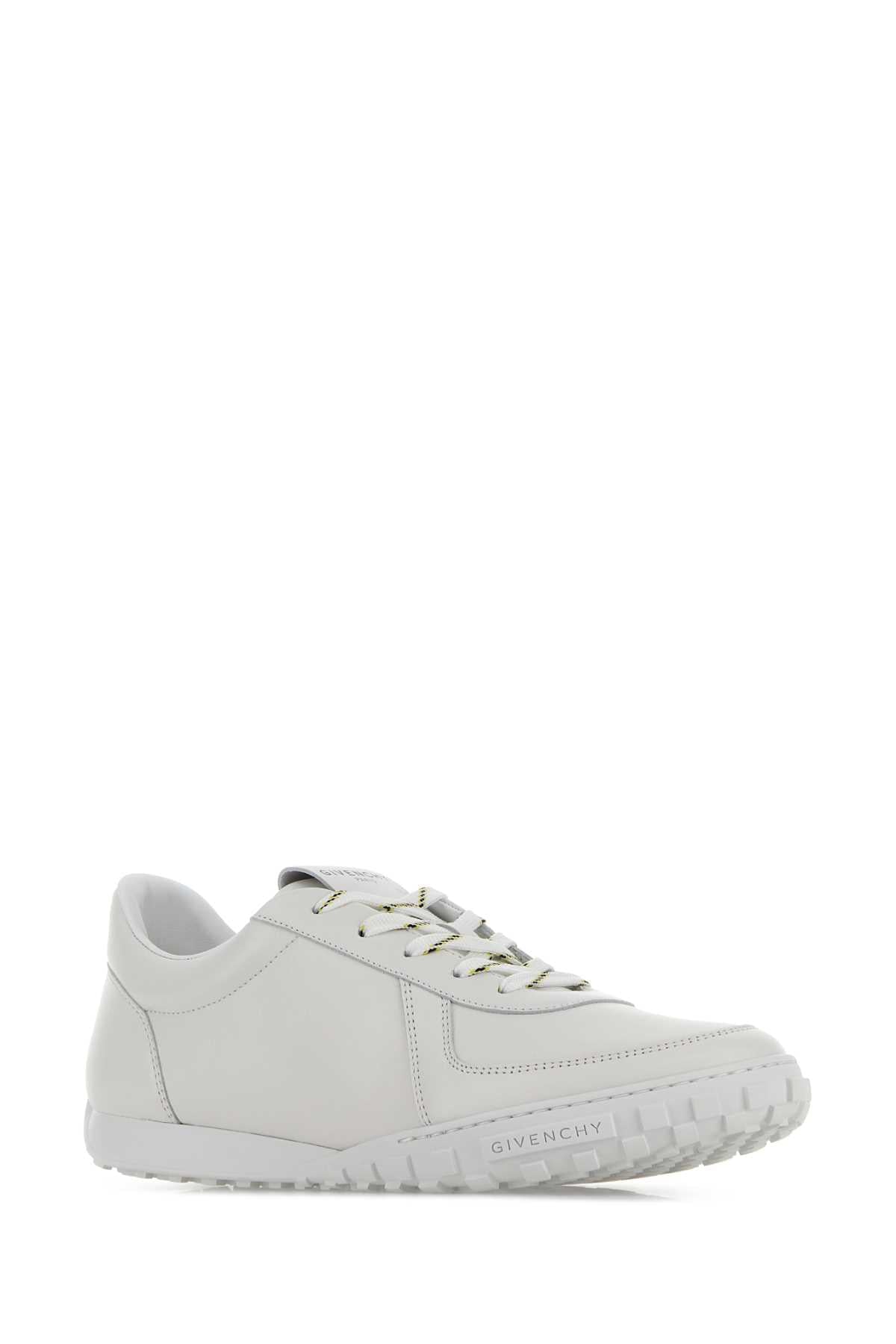 Givenchy Men White Leather Glide Sneakers GIVENCHY