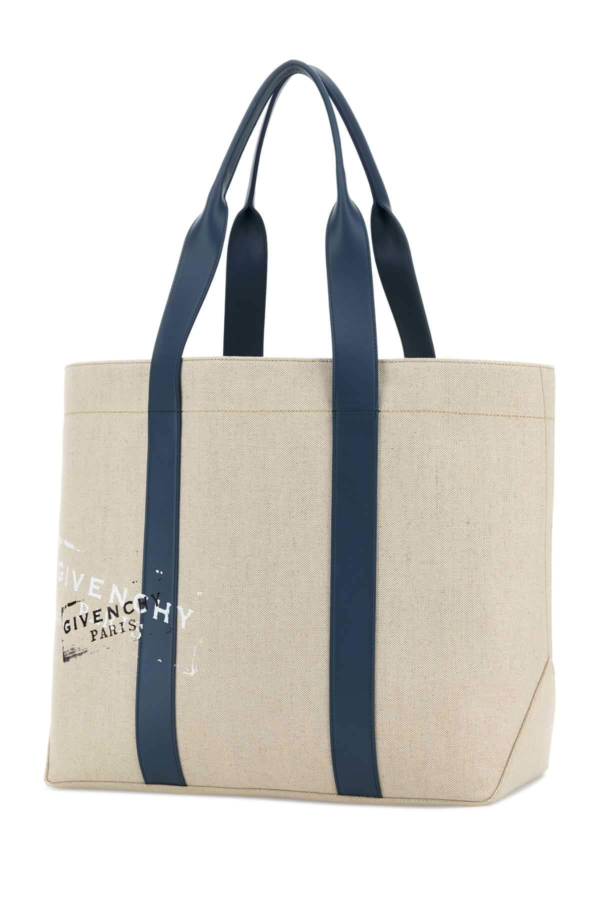 Givenchy Men Sand Canvas Shopping Bag GIVENCHY