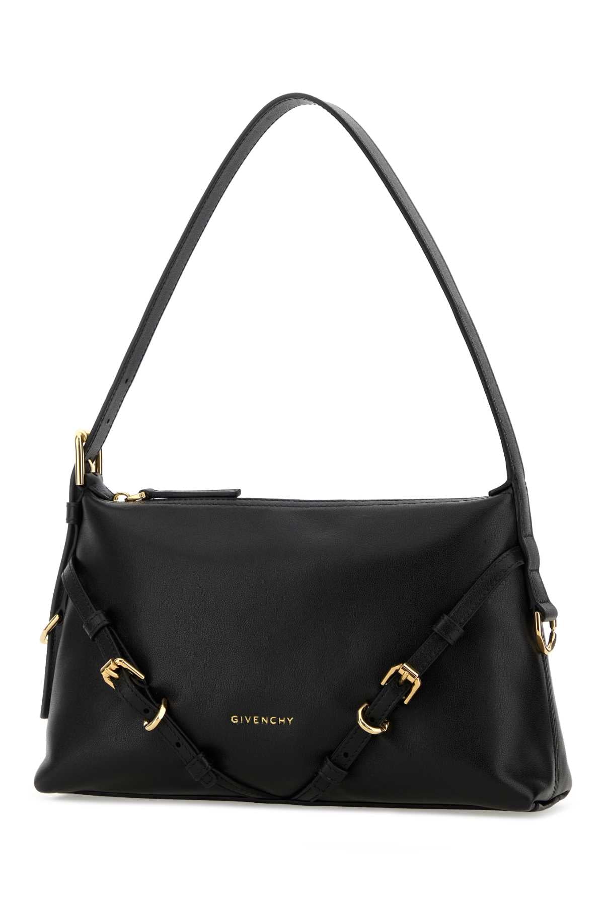 Givenchy Women Black Leather Mini Voyou Shoulder Bag GIVENCHY