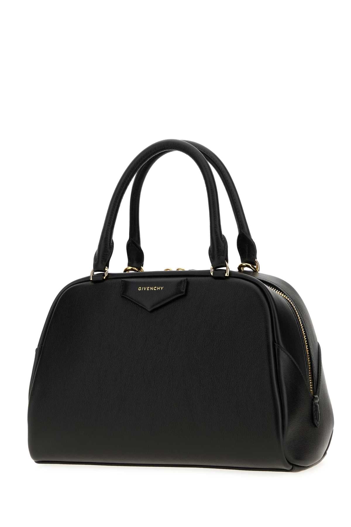 Givenchy Women Black Leather Medium Antigona East-West Soft Handbag GIVENCHY