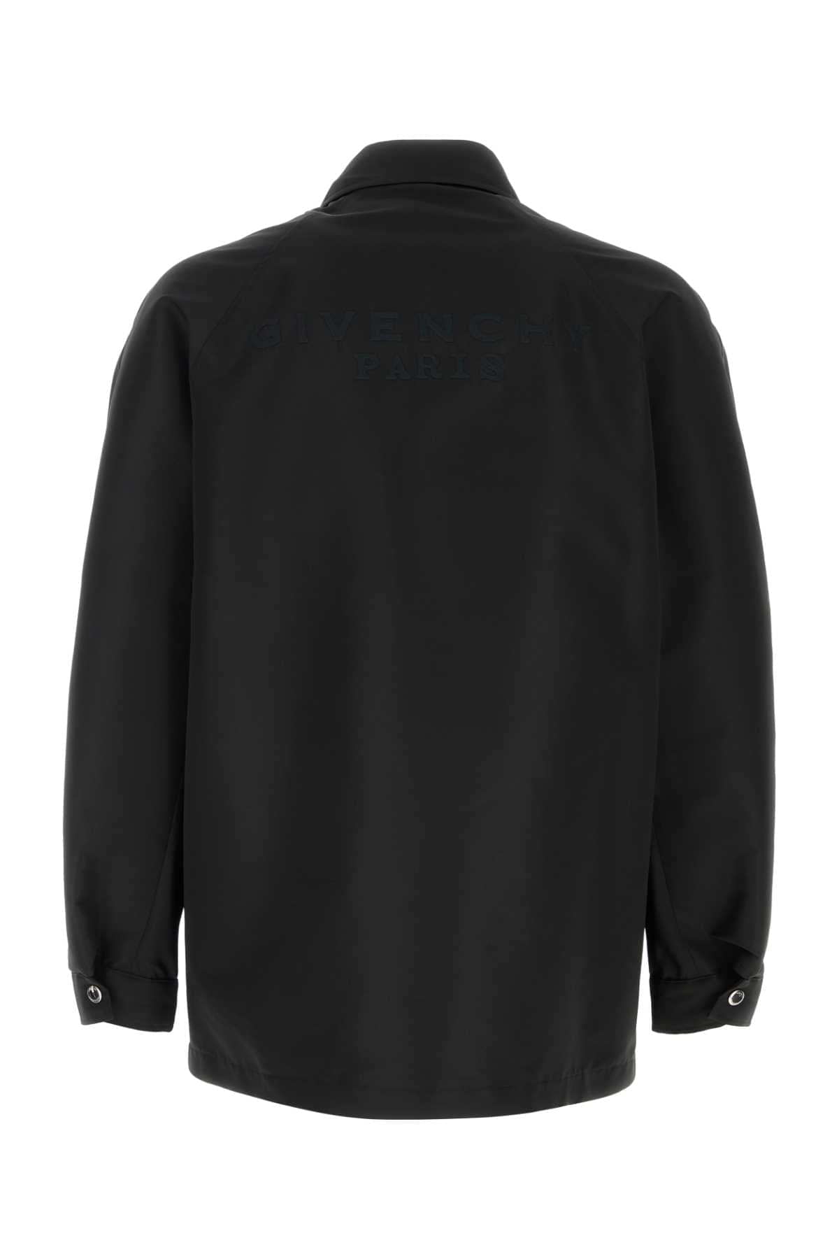 Givenchy Men Black Polyester Jacket GIVENCHY
