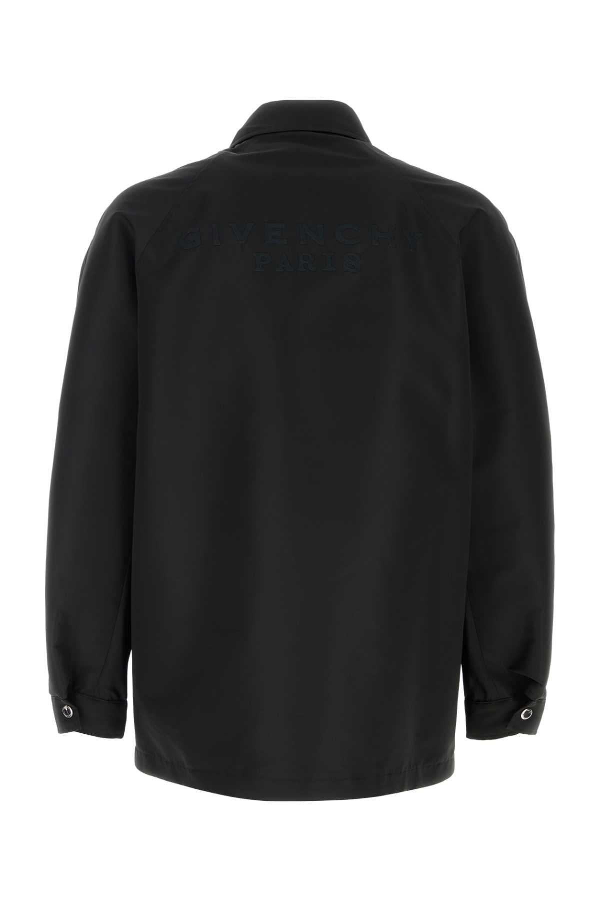 Givenchy Men Black Polyester Jacket GIVENCHY