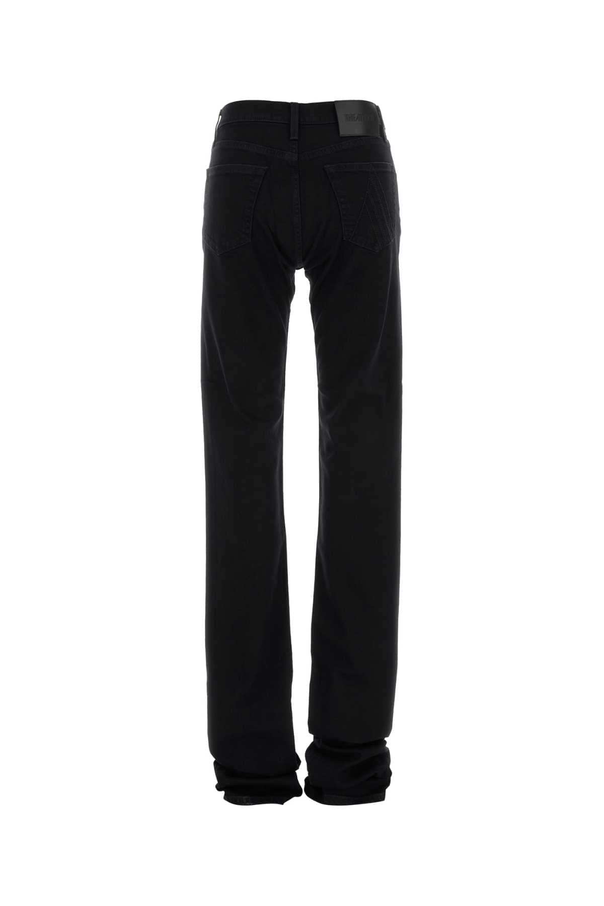 The Attico Women Black Stretch Denim Jeans THE ATTICO