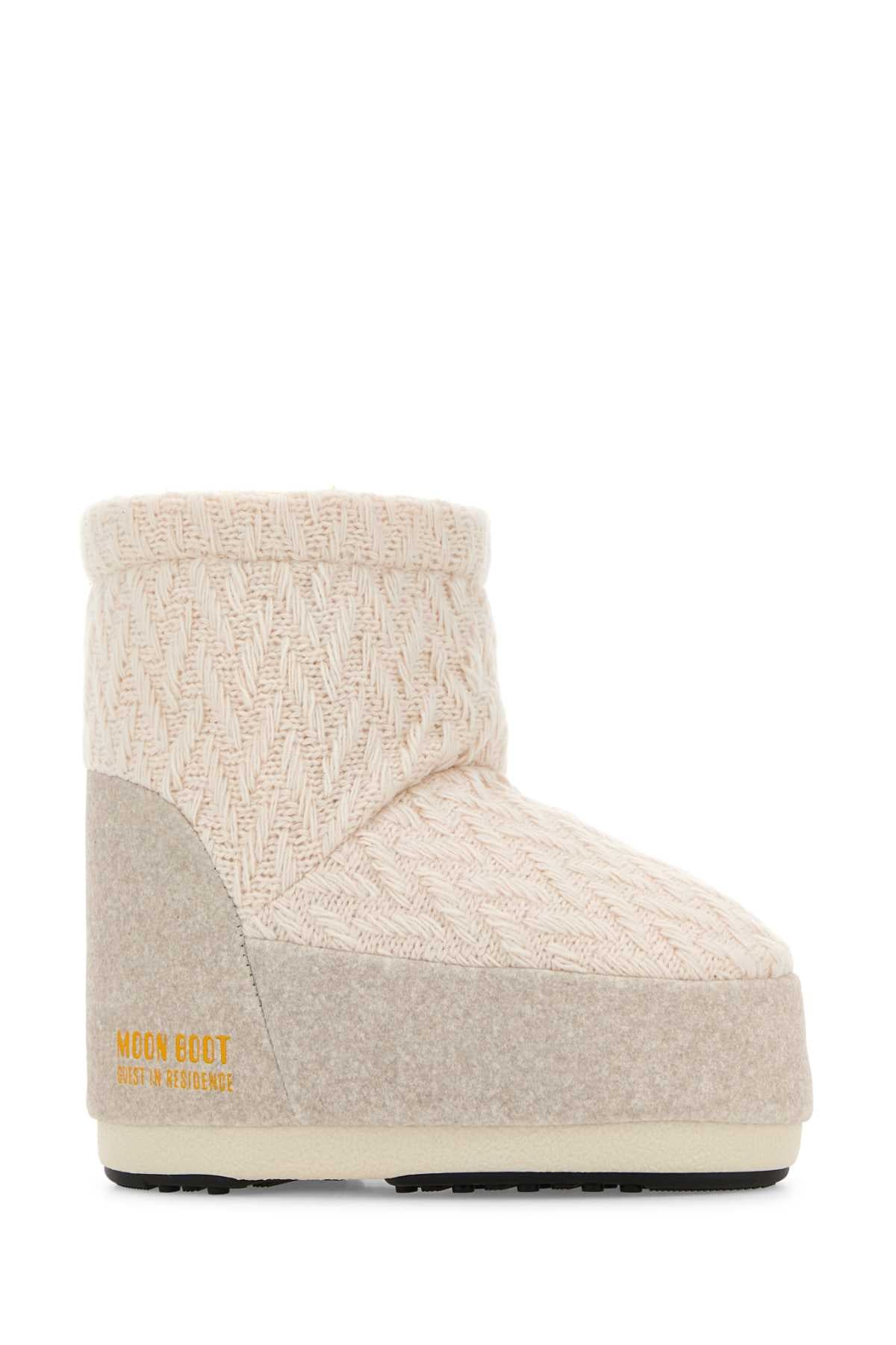 Moon Boot Women Ivory Fabric Moon Boot X Guest In Residence Icon Low Ankle Boots MOON BOOT