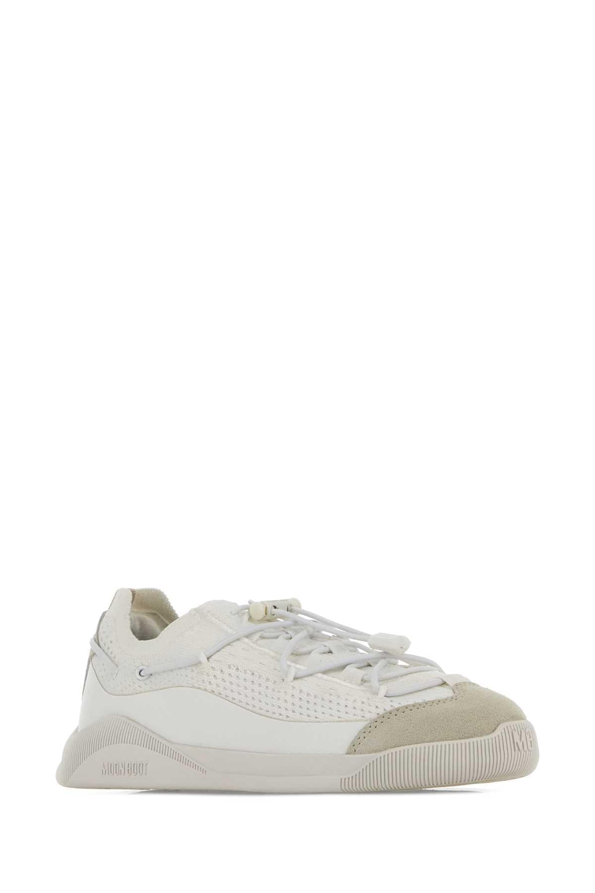 Moon Boot Women White Fabric Moonlight Sneakers MOON BOOT