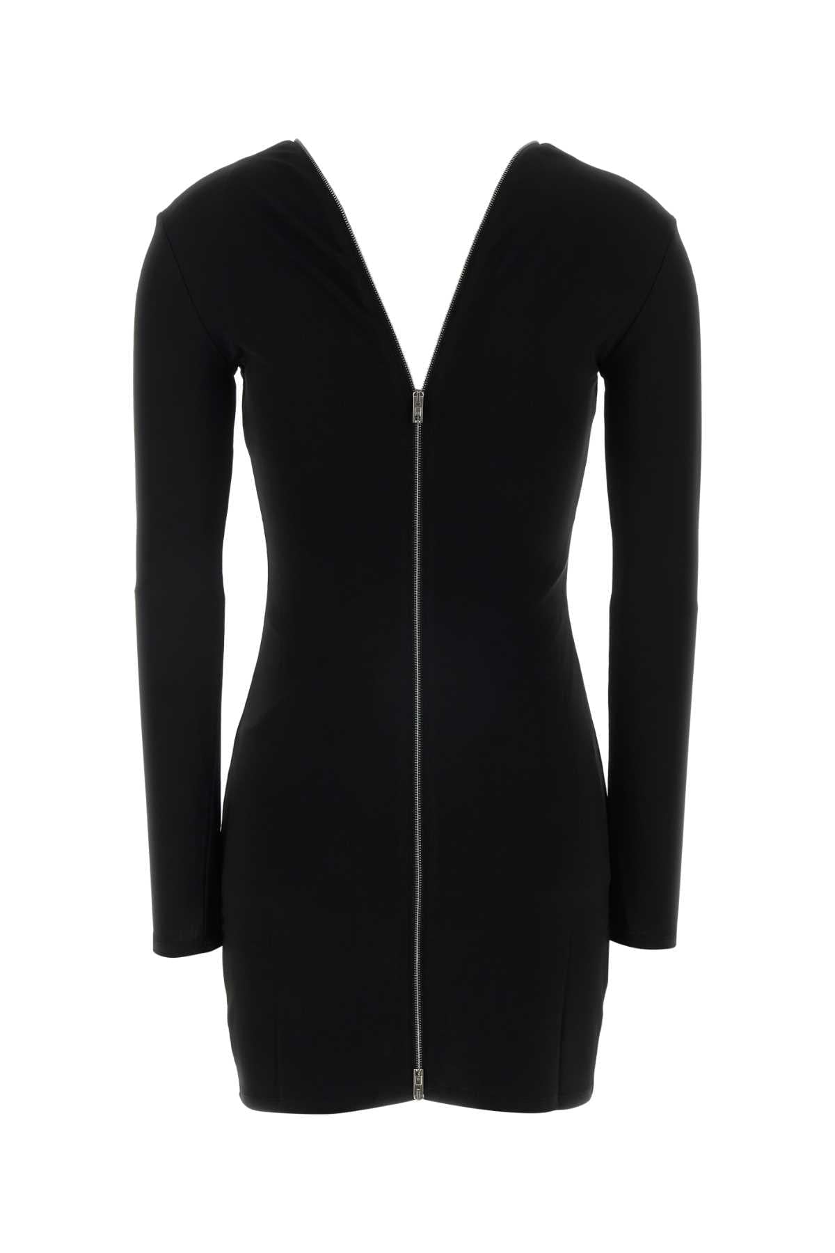 Alexander Wang Women Black Stretch Viscose Mini Dress ALEXANDER WANG