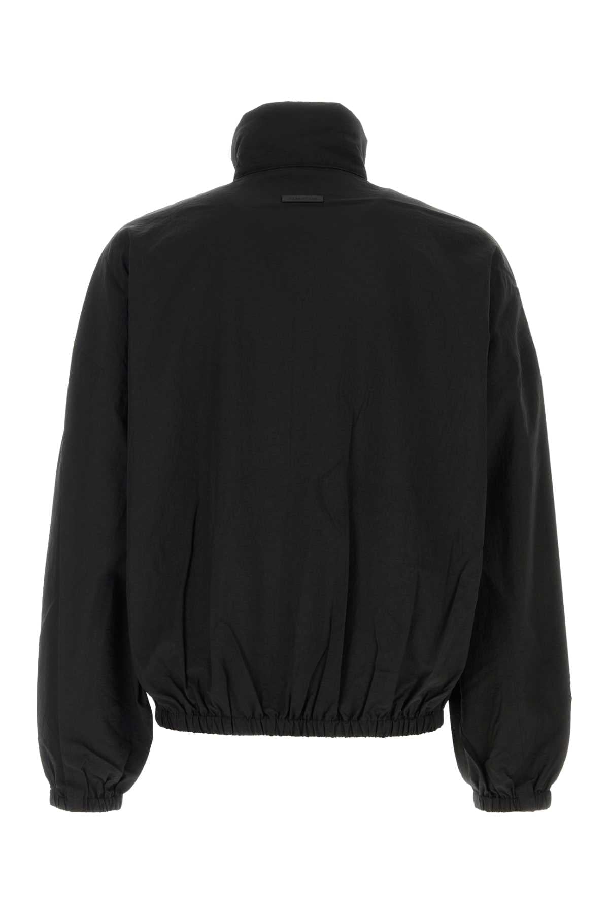 Fear Of God Men Black Nylon Bomber Jacket FEAR OF GOD