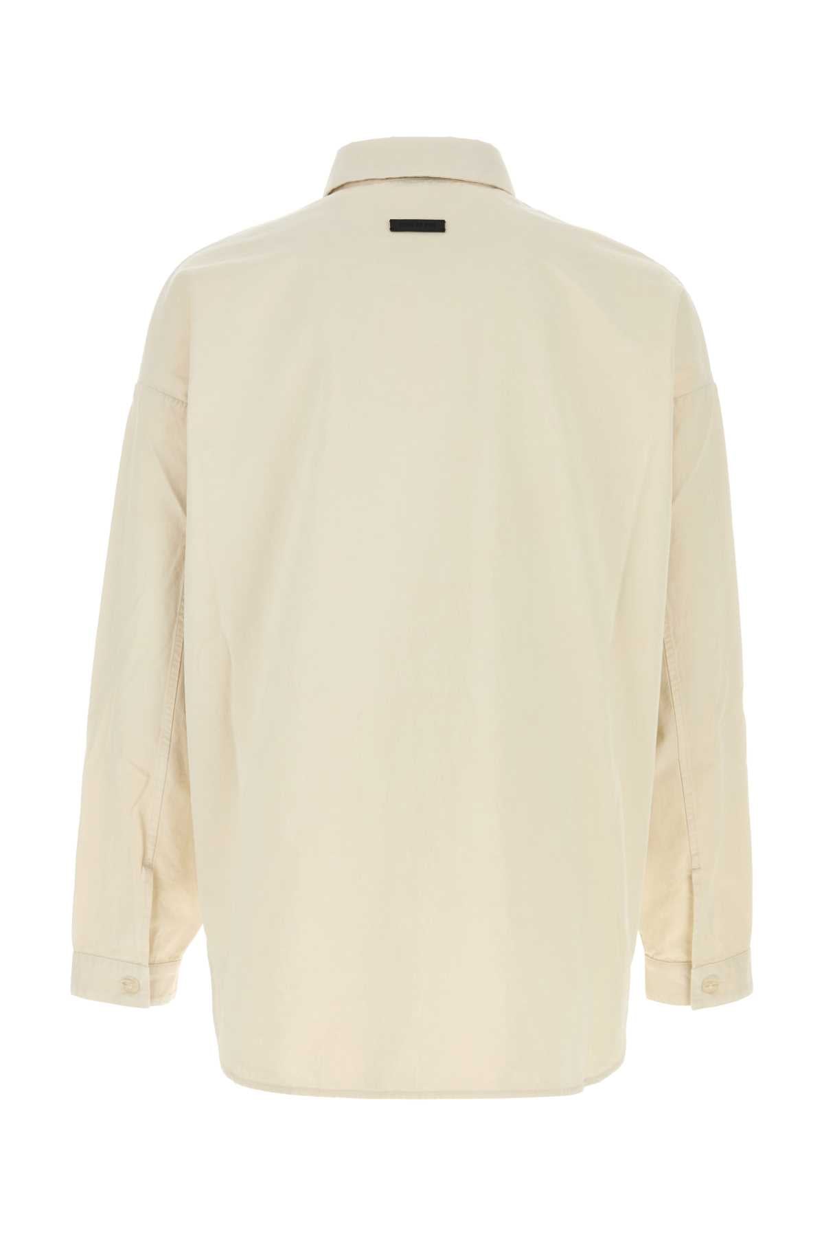 Fear Of God Men Sand Poplin Oversize Shirt FEAR OF GOD
