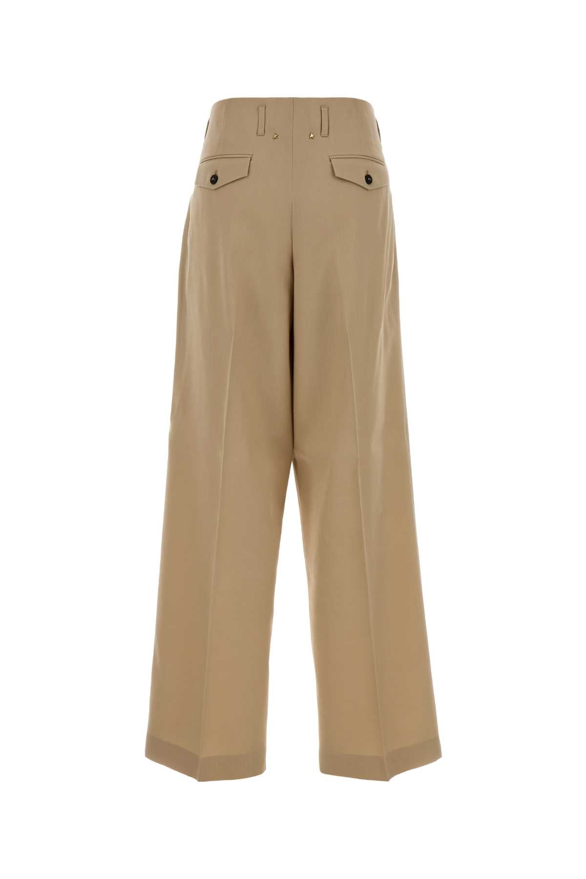 Golden Goose Deluxe Brand Women Beige Wool Wide-Leg Flavia Pant GOLDEN GOOSE