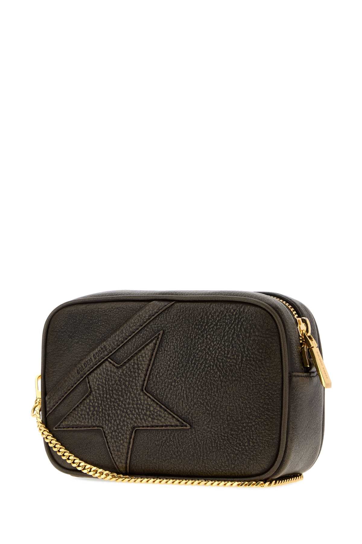 Golden Goose Deluxe Brand Women Dark Brown Leather Mini Crossbody Bag GOLDEN GOOSE