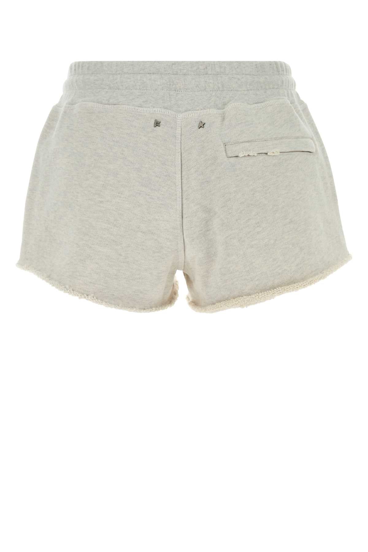 Golden Goose Deluxe Brand Women Light Grey Cotton Shorts GOLDEN GOOSE