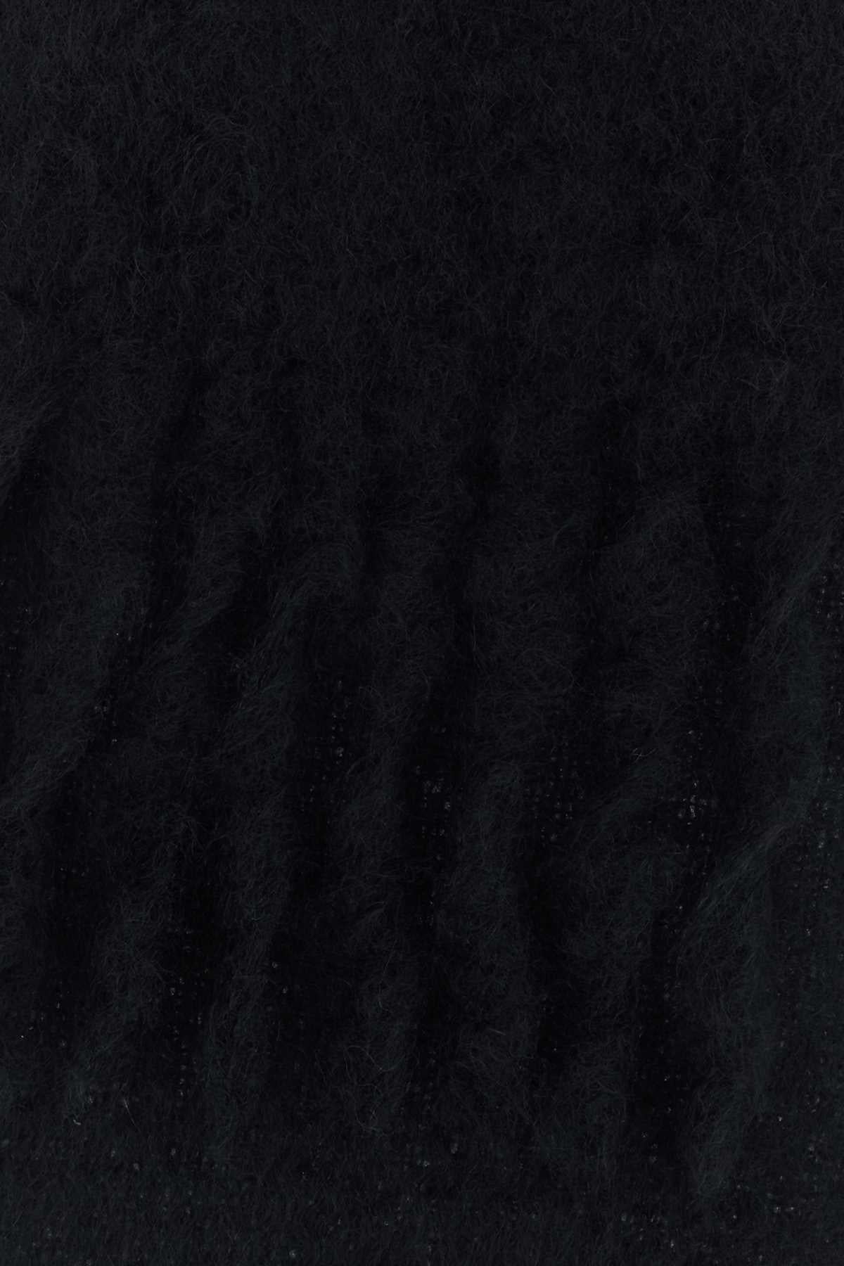 Loewe Men Black Mohair Blend Scarf LOEWE