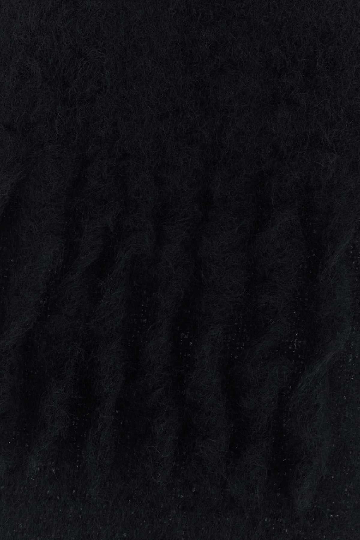 Loewe Men Black Mohair Blend Scarf LOEWE