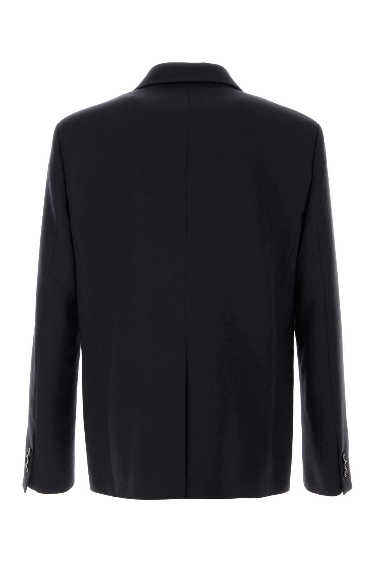 Loewe Men Navy Blue Wool Blazer LOEWE