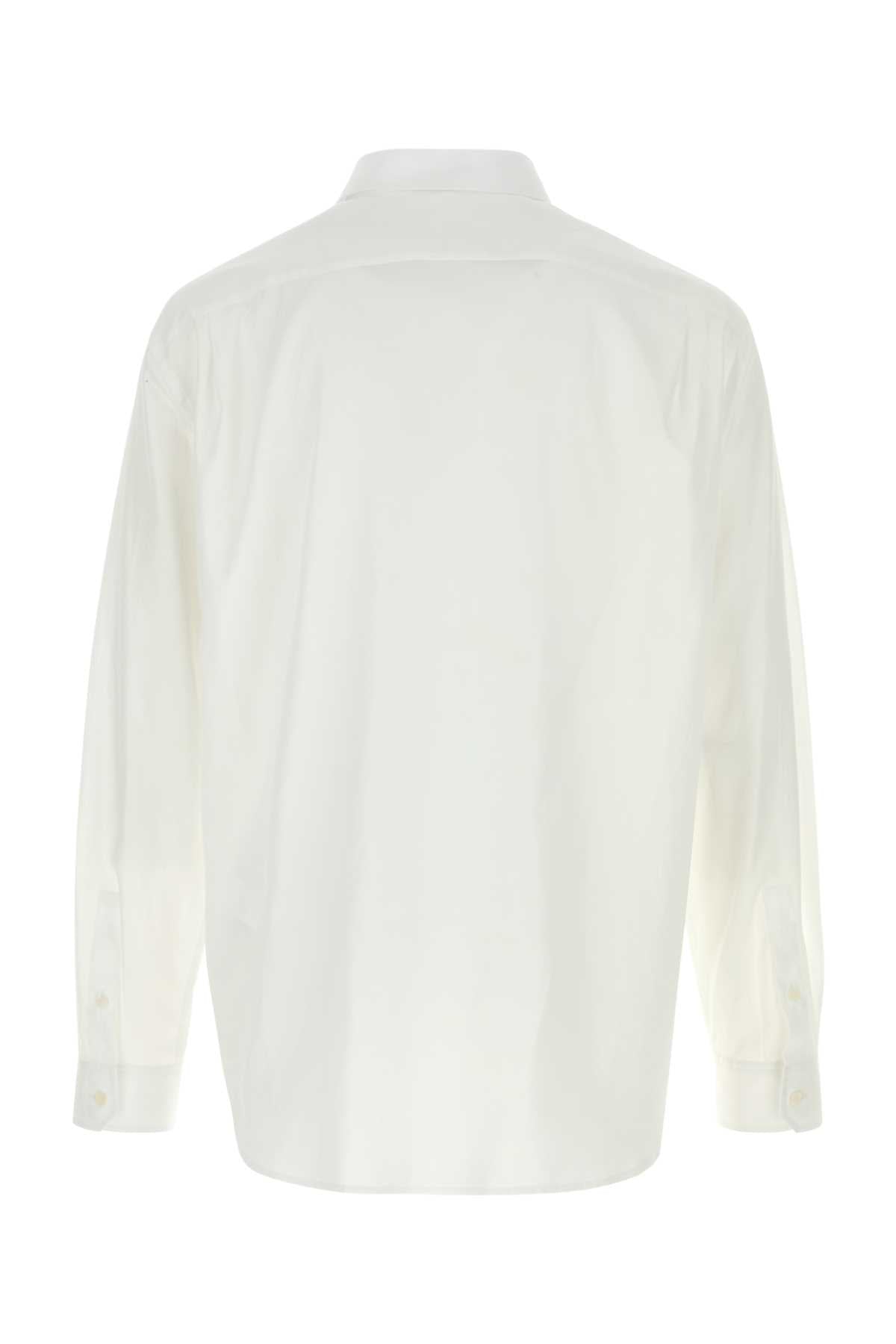 Loewe Men White Poplin Shirt LOEWE