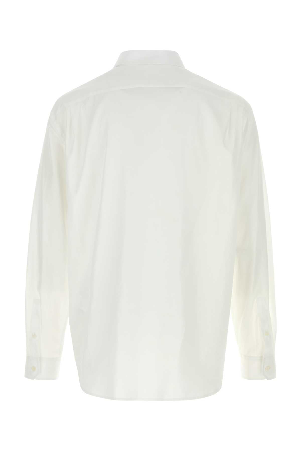 Loewe Men White Poplin Shirt LOEWE