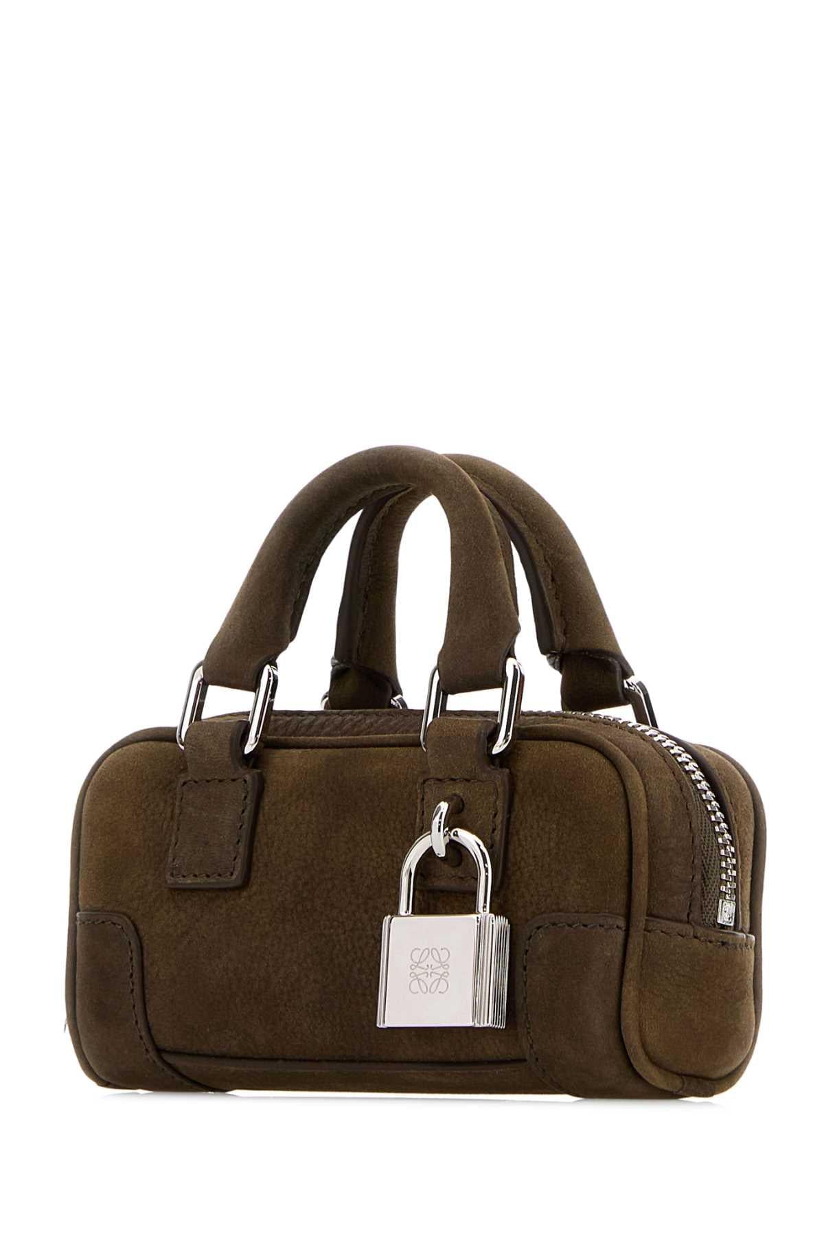 Loewe Women Mud Leather Nano Amazona Handbag LOEWE
