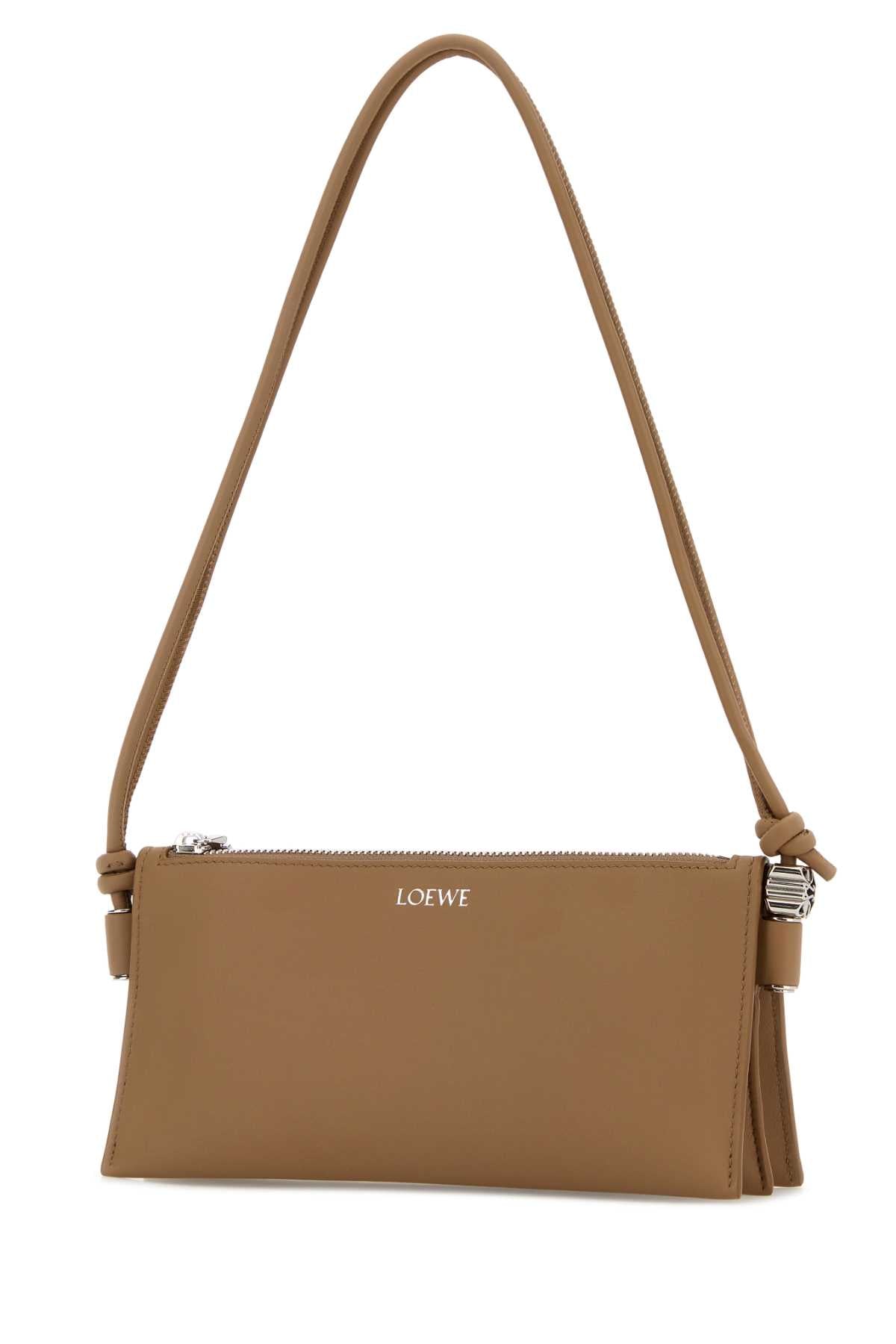 Loewe Women Camel Leather Joya Shoulder Bag LOEWE