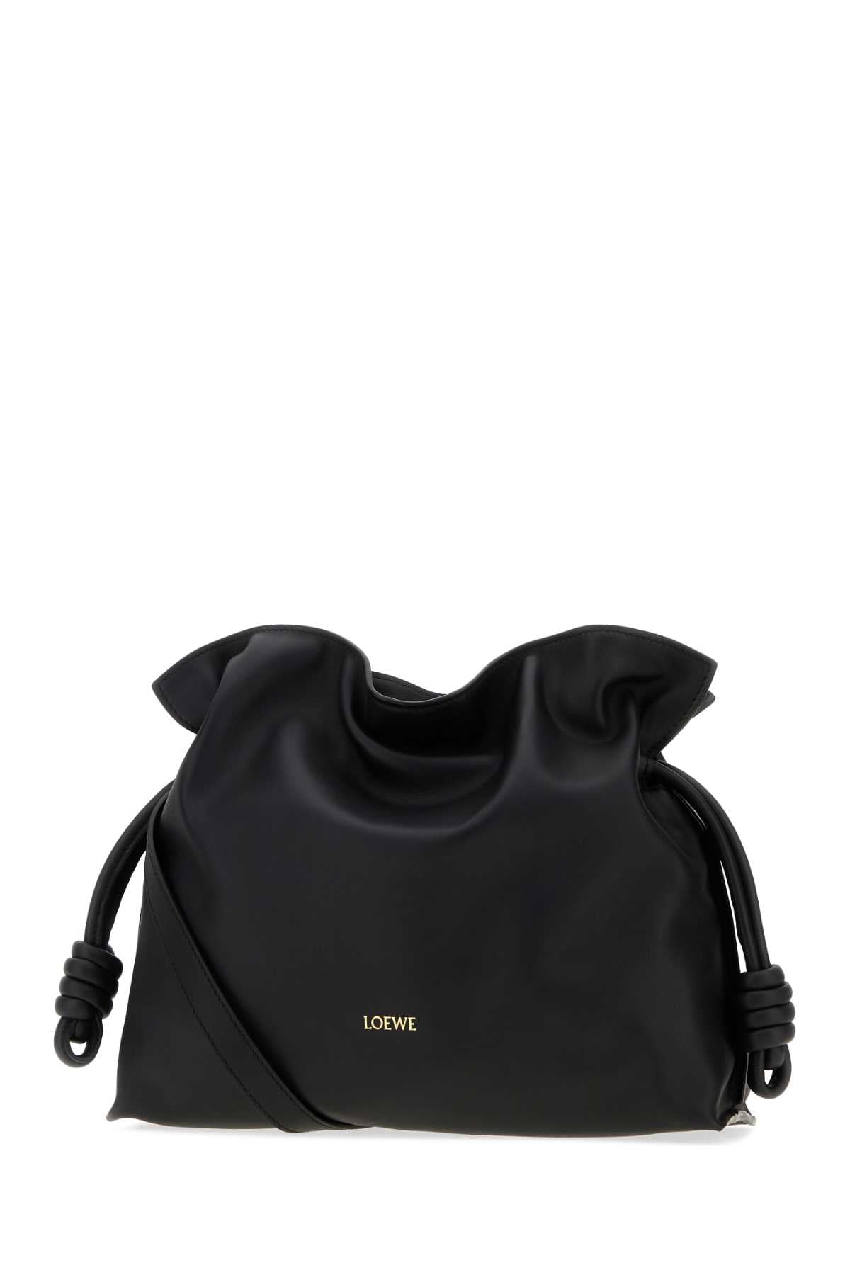 Loewe Women Black Nappa Leather Medium Flamenco Clutch LOEWE