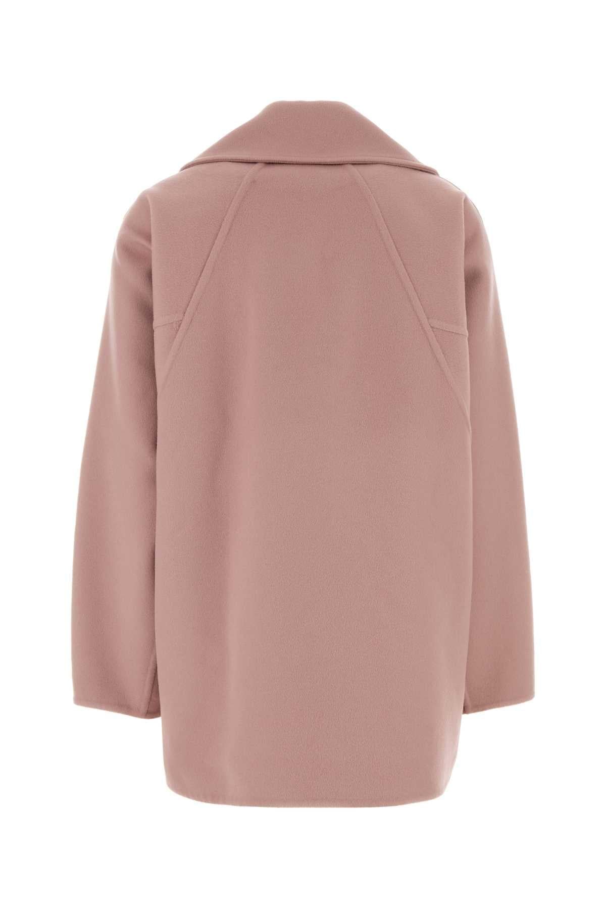Loewe Women Pink Wool Coat LOEWE