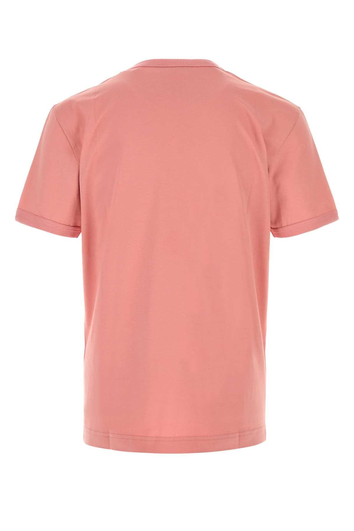 Dolce & Gabbana Men Dark Pink Cotton T-Shirt DOLCE & GABBANA