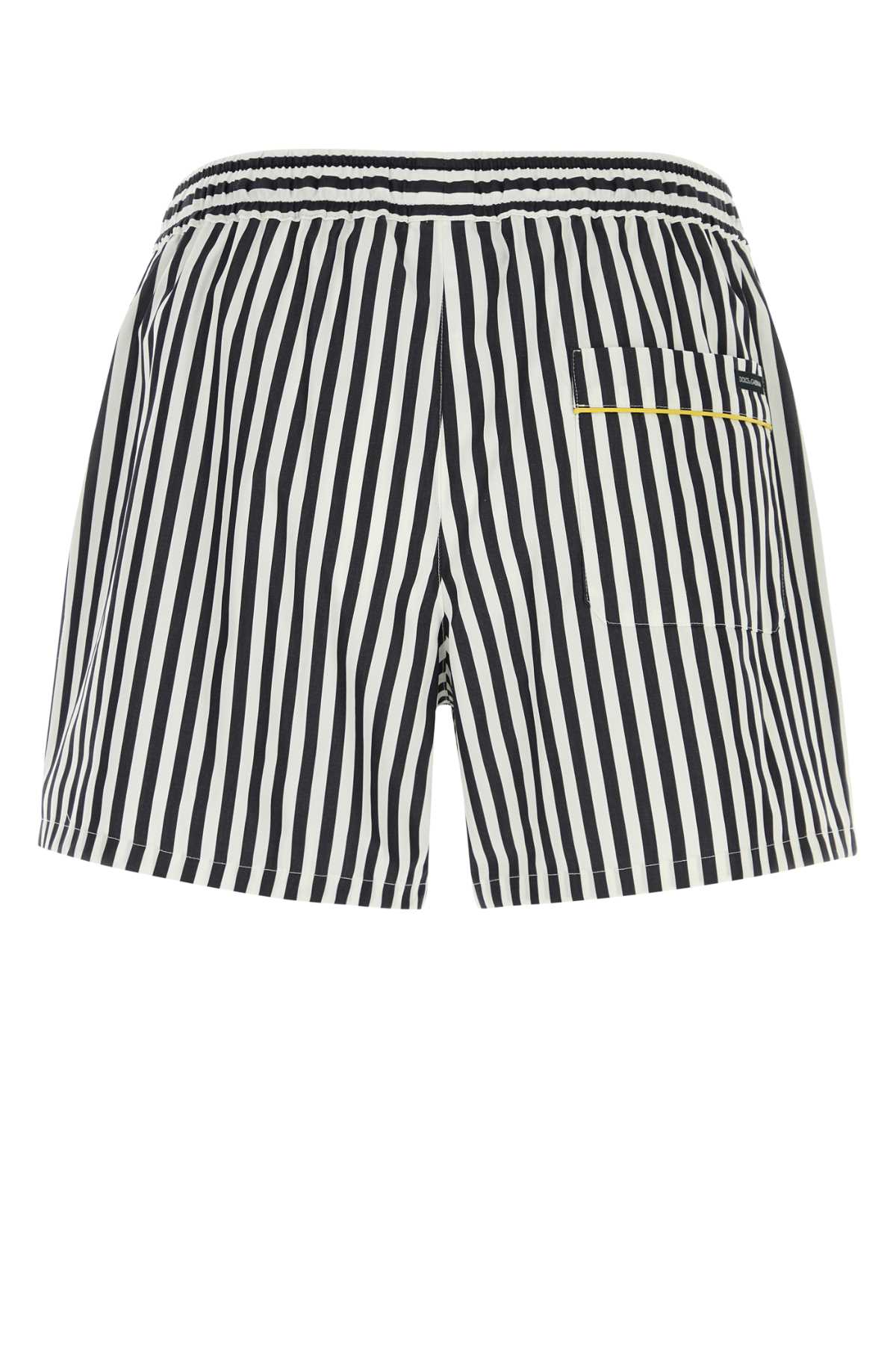 Dolce & Gabbana Men Embroidered Poplin Bermuda Shorts DOLCE & GABBANA