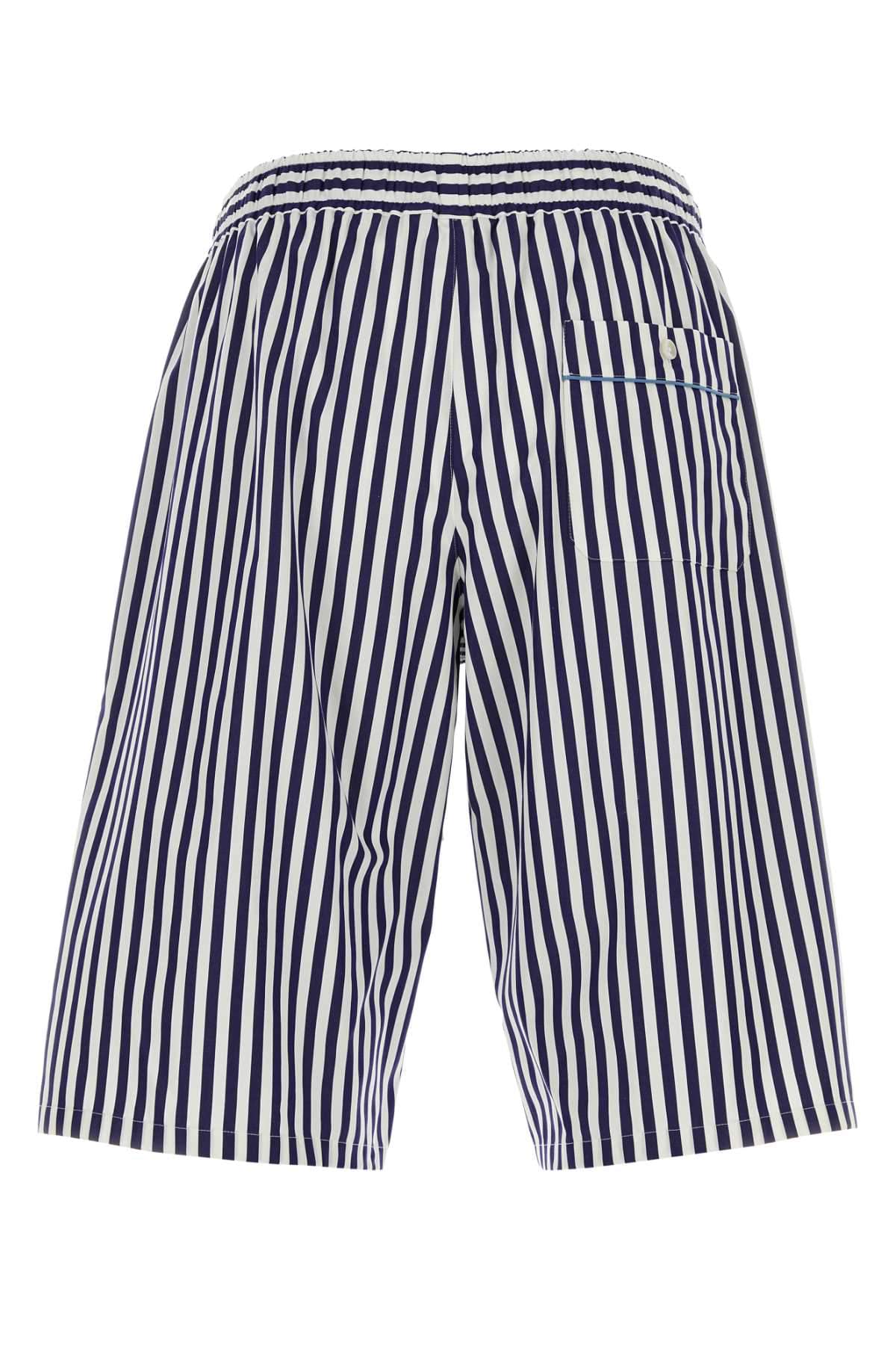 Dolce & Gabbana Men Embroidered Poplin Bermuda Shorts DOLCE & GABBANA