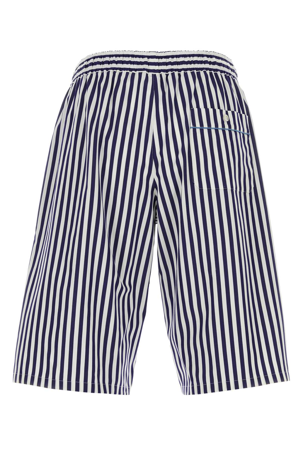 Dolce & Gabbana Men Embroidered Poplin Bermuda Shorts DOLCE & GABBANA