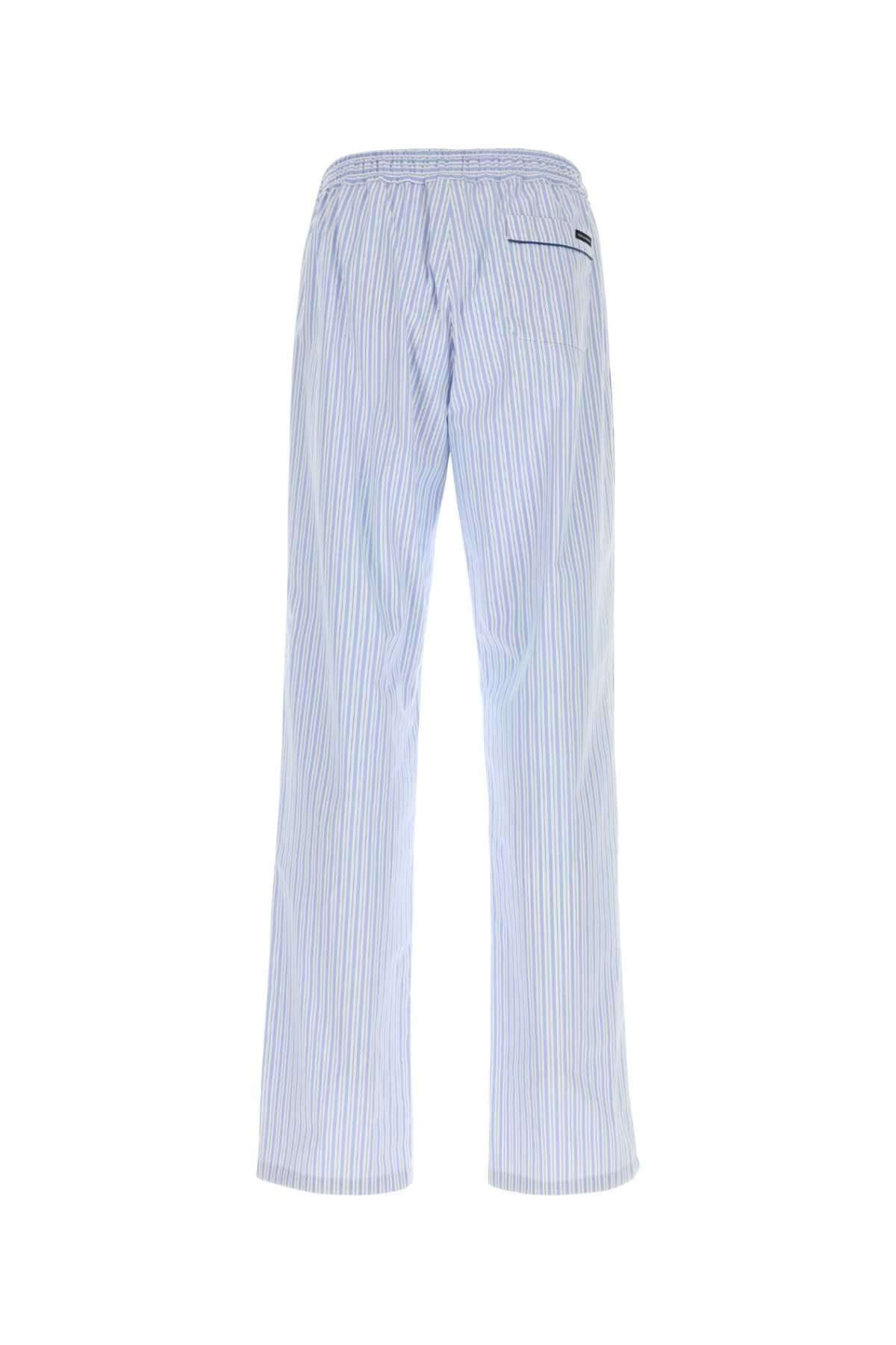 Dolce & Gabbana Men Embroidered Poplin Pyjamas Pant DOLCE & GABBANA