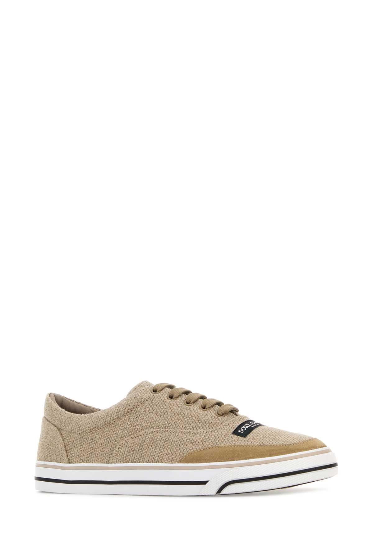 Dolce & Gabbana Men Biscuit Canvas Dg Sailing Sneakers DOLCE & GABBANA