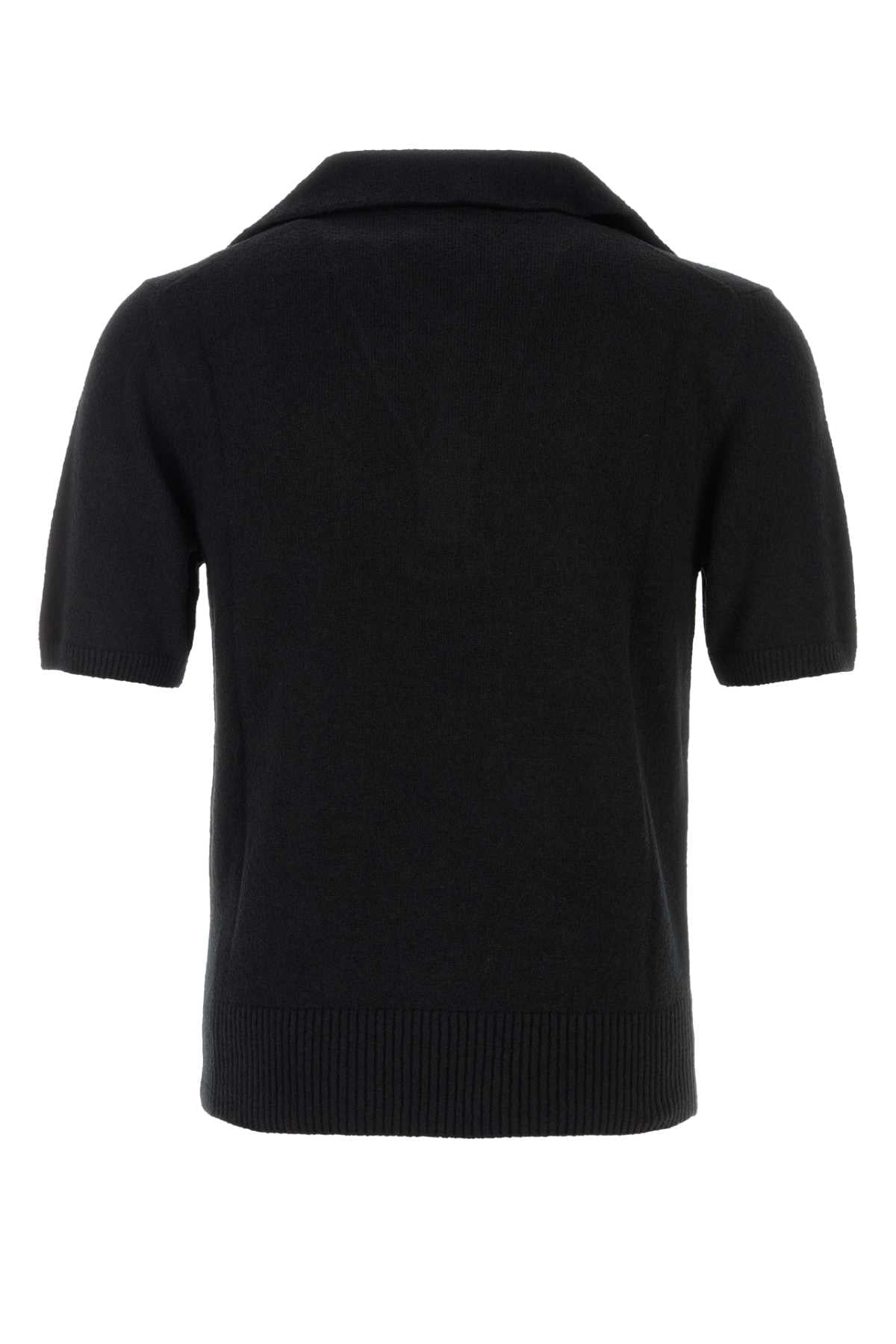 Dolce & Gabbana Men Black Cotton Blend Polo Shirt DOLCE & GABBANA