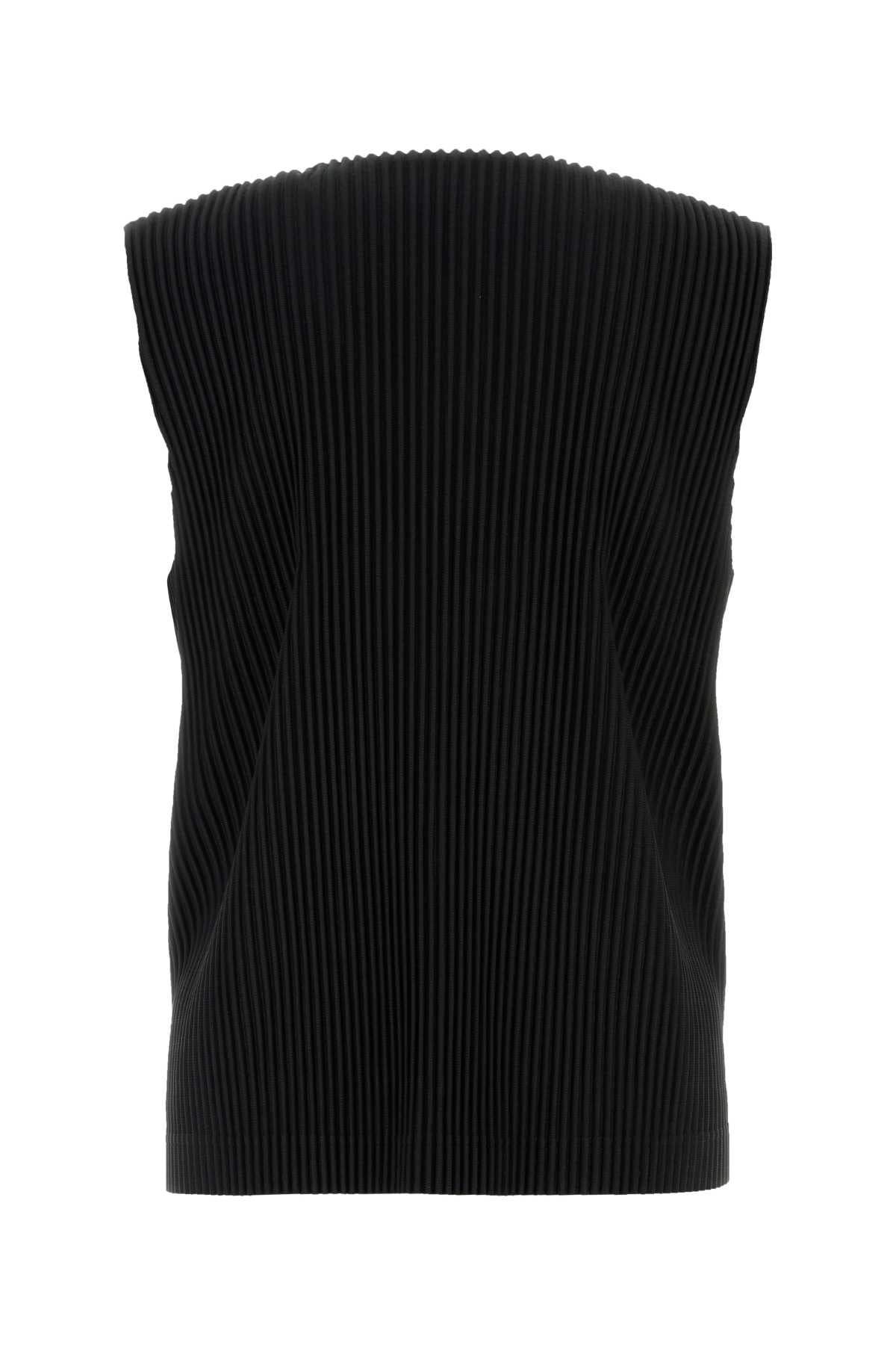 Homme Plisse' Issey Miyake Men Black Polyester Vest HOMME PLISSE ISSEY MIYAKE