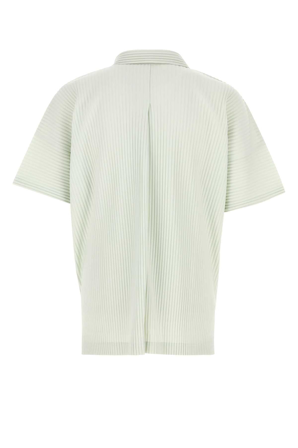 Homme Plisse' Issey Miyake Men Mint Green Polyester Shirt HOMME PLISSE ISSEY MIYAKE