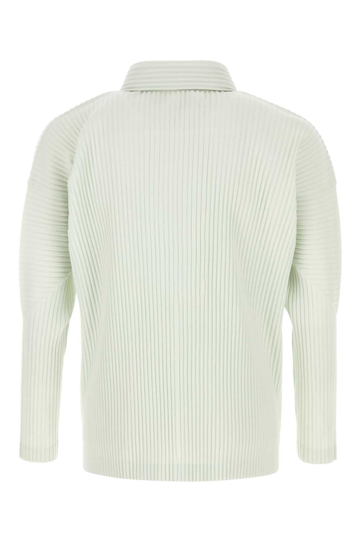 Homme Plisse' Issey Miyake Men Mint Green Polyester Polo Shirt HOMME PLISSE ISSEY MIYAKE