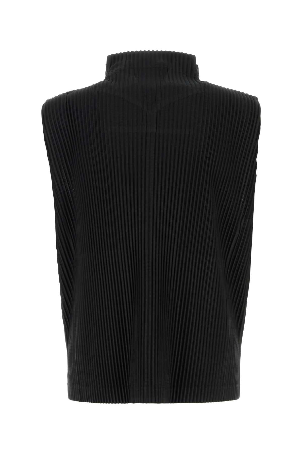 Homme Plisse' Issey Miyake Men Black Polyester Vest HOMME PLISSE ISSEY MIYAKE