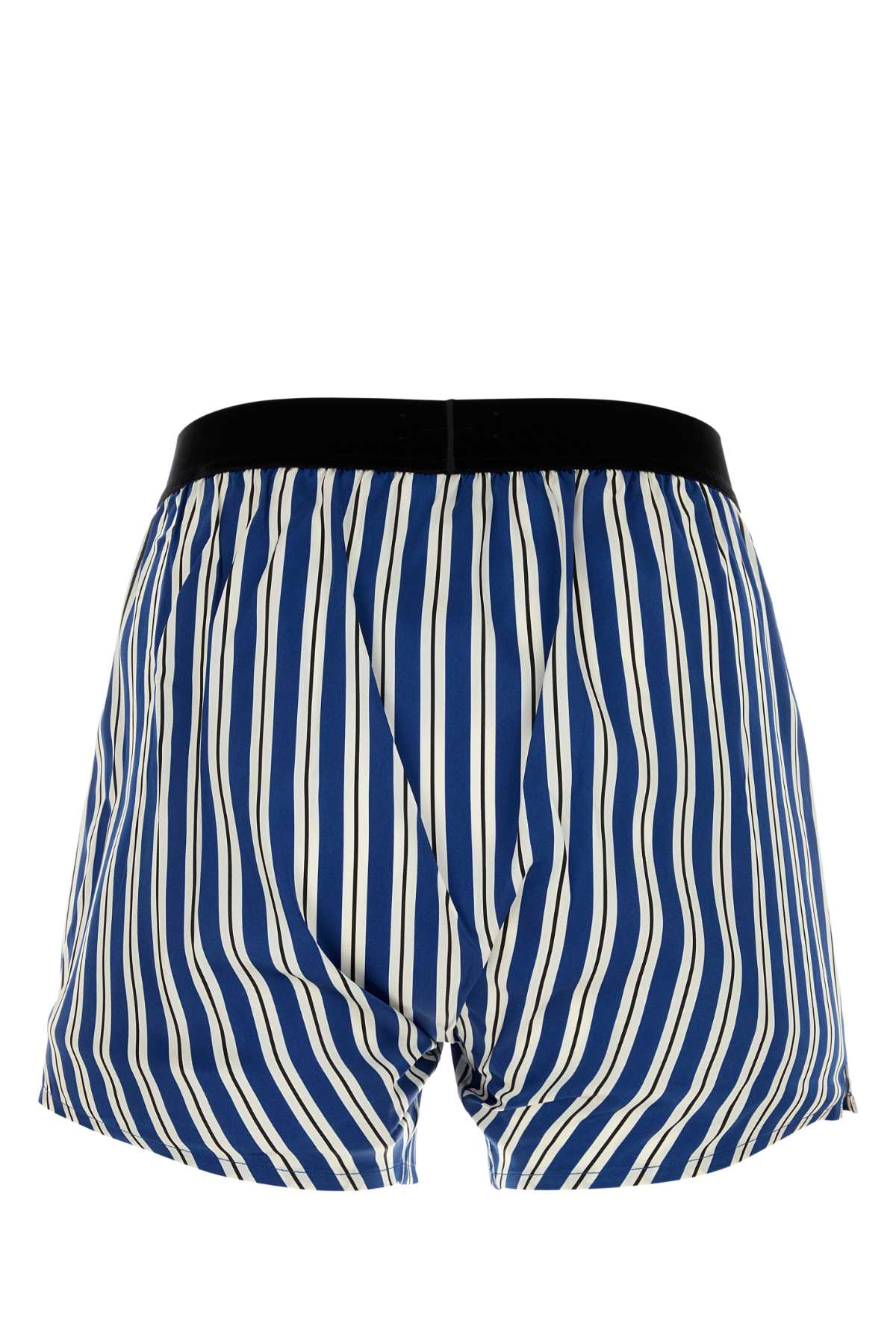 Tom Ford Men Printed Stretch Satin Boxer TOM FORD
