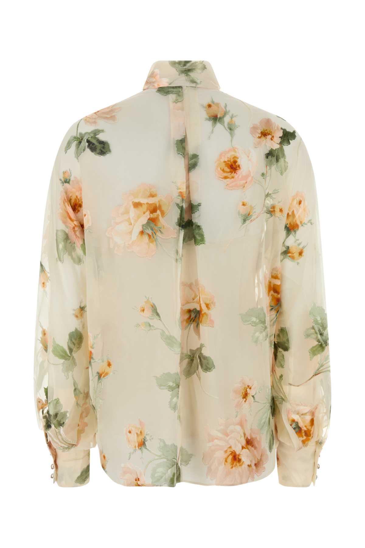 Zimmermann Women Embroidered Viscose Blend Carousel Shirt ZIMMERMANN