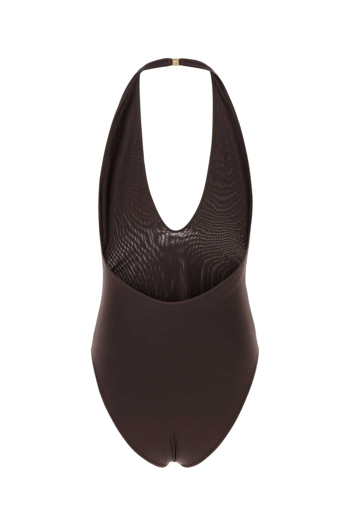 Zimmermann Women Chocolate Stretch Viscose Luca Bodysuit ZIMMERMANN
