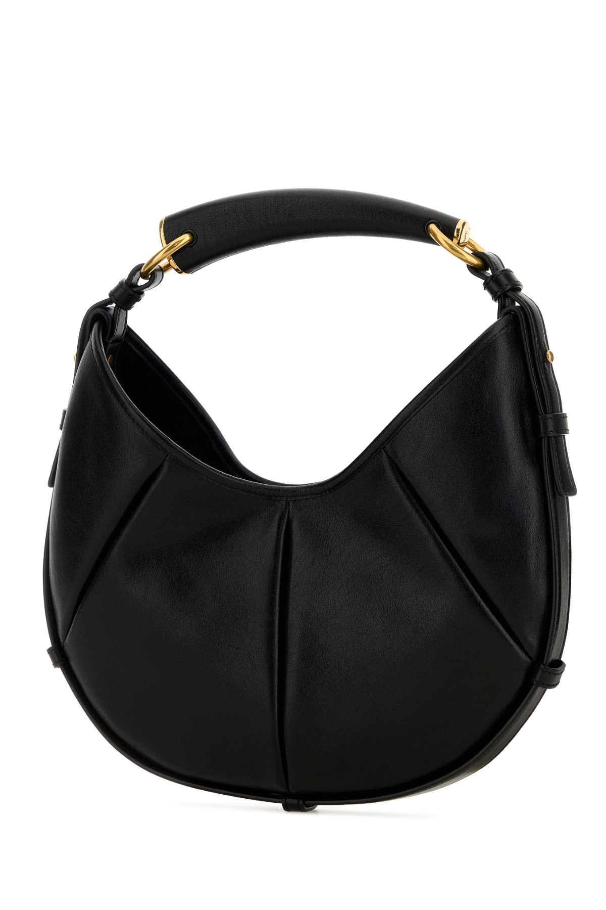Saint Laurent Women Black Leather Small Mombasa Shoulder Bag SAINT LAURENT