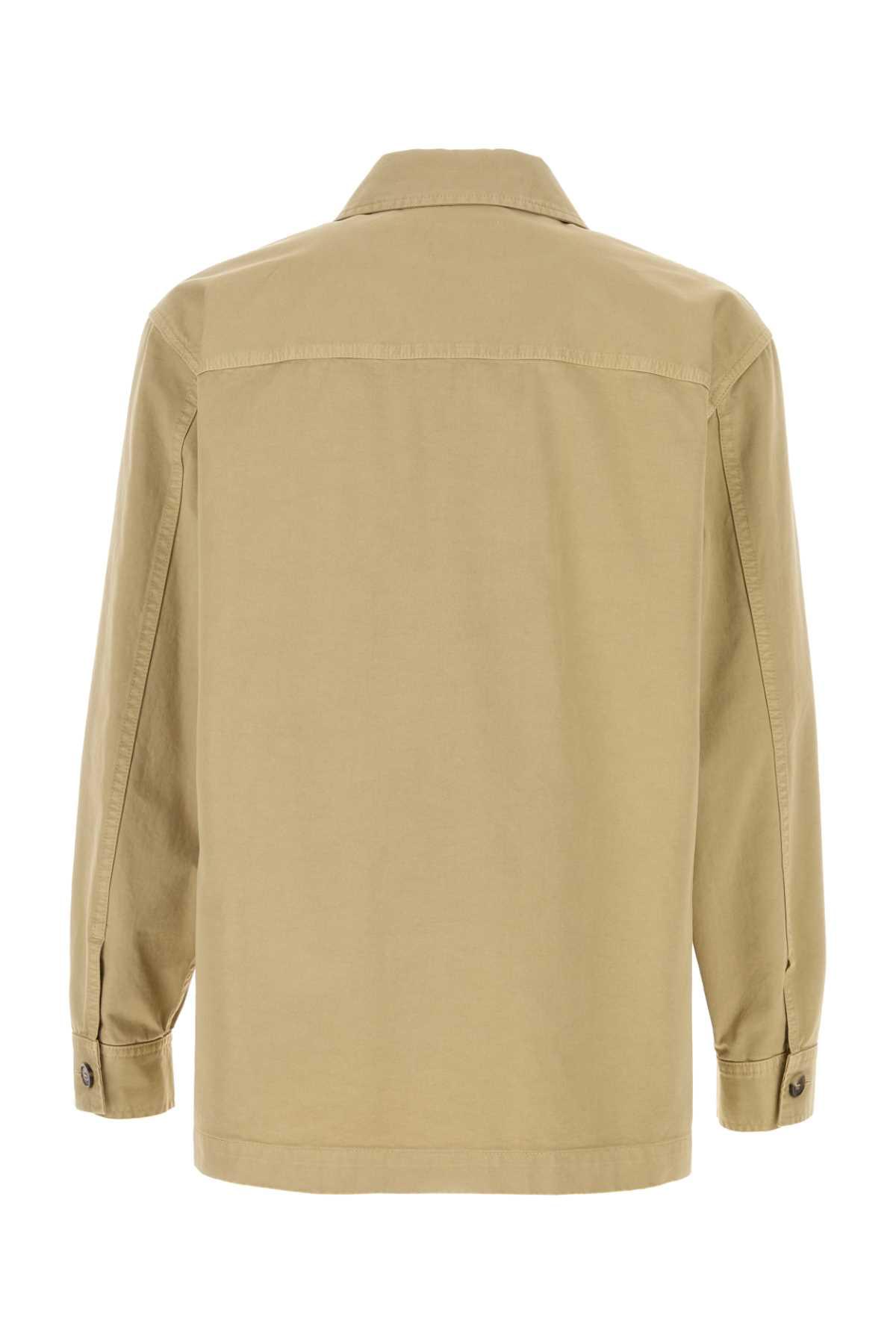 Saint Laurent Men Beige Cotton Shirt SAINT LAURENT