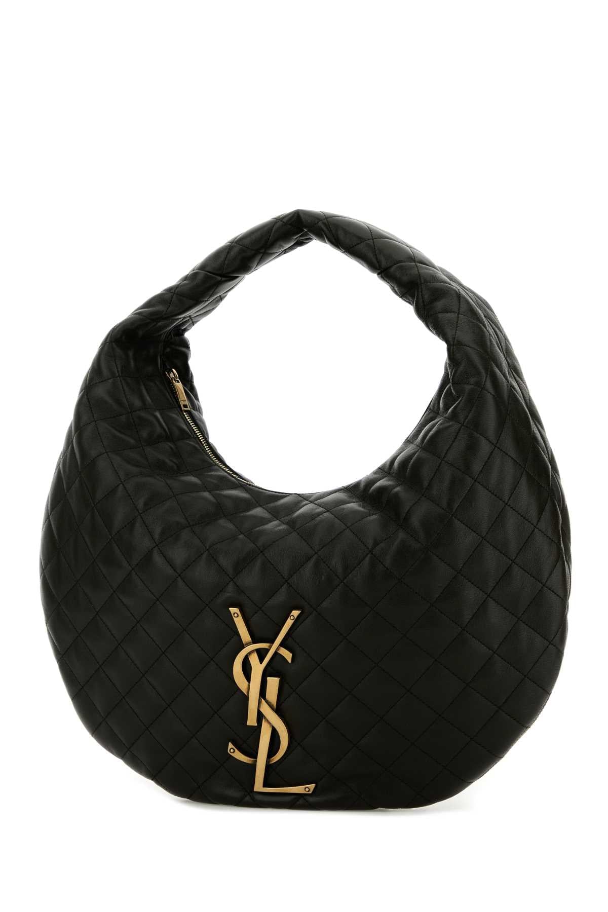 Saint Laurent Women Black Nappa Leather Icare Shoulder Bag SAINT LAURENT