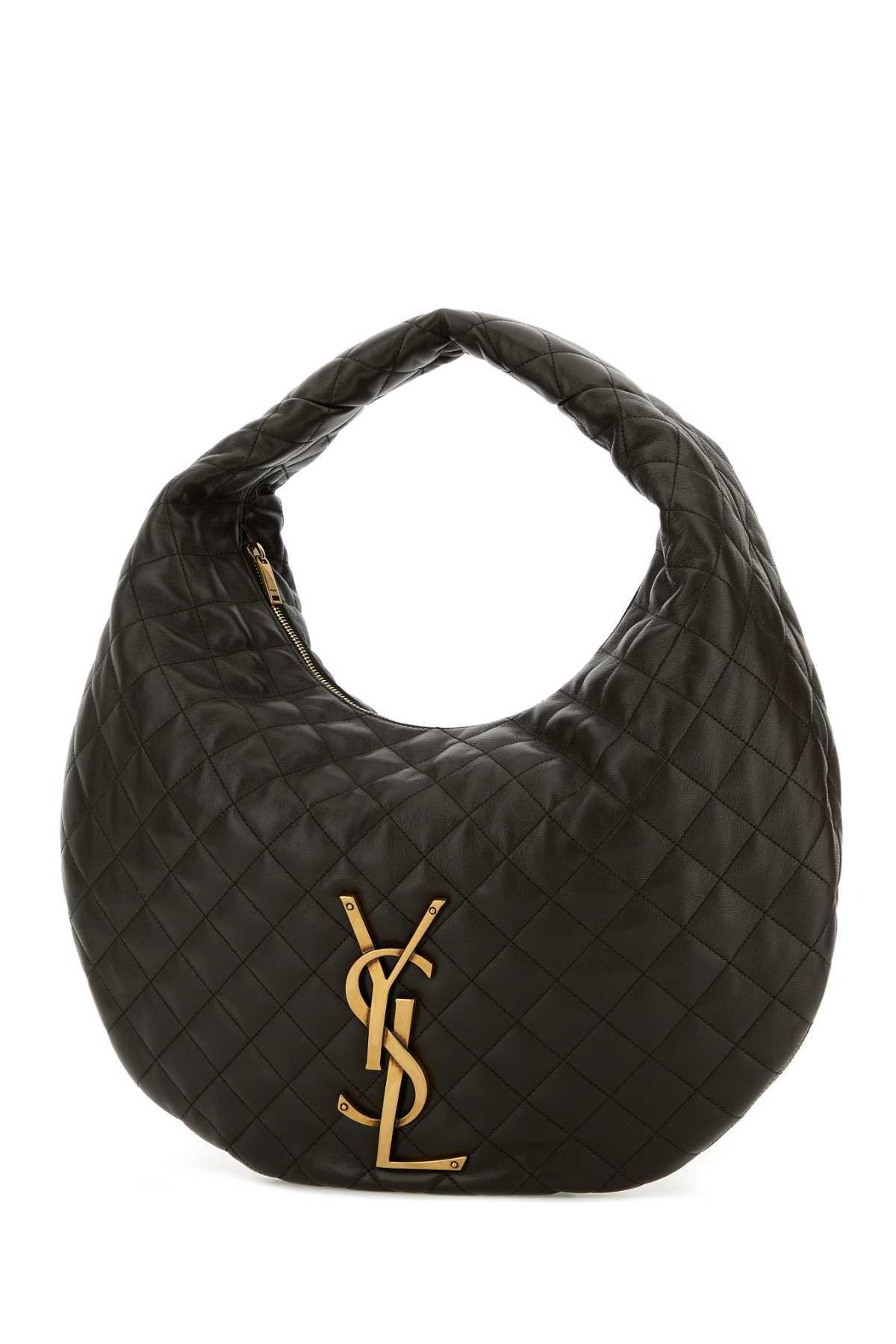 Saint Laurent Women Mud Nappa Leather Icare Shoulder Bag SAINT LAURENT
