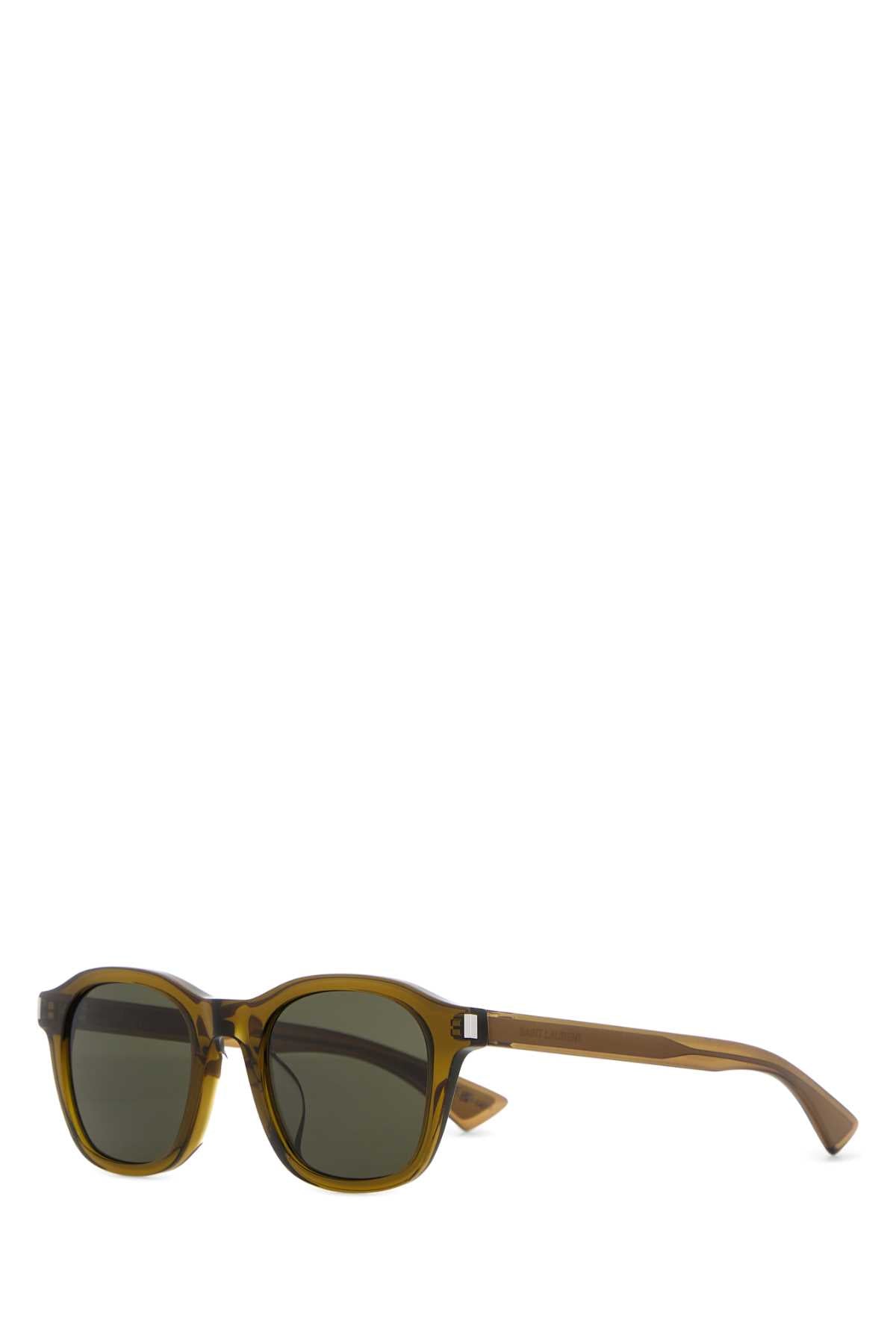 Saint Laurent Men Olive Green Acetate Sl 880 Sunglasses SAINT LAURENT