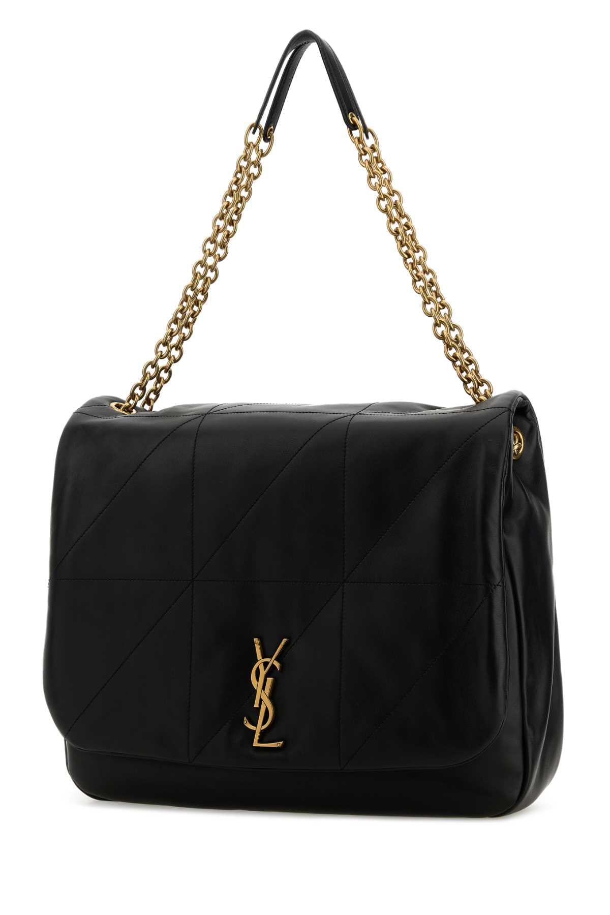 Saint Laurent Women Black Leather Jamie Shopping Bag SAINT LAURENT