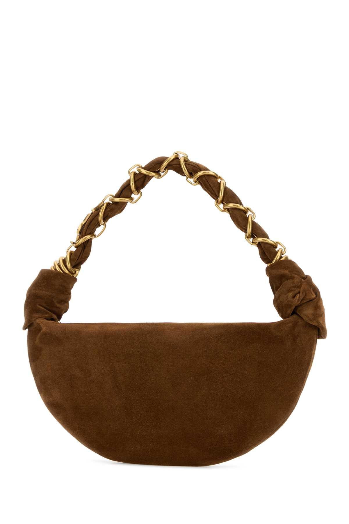 Saint Laurent Women Saint Laurent Women Brown Suede Amalia Shoulder Bag SAINT LAURENT