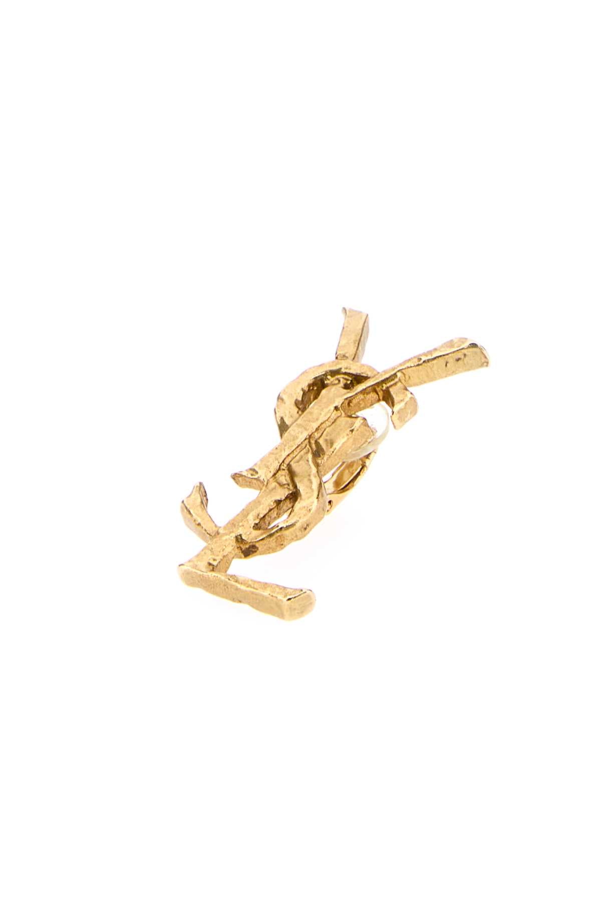 Saint Laurent Women Gold Metal Cassandre Earring SAINT LAURENT