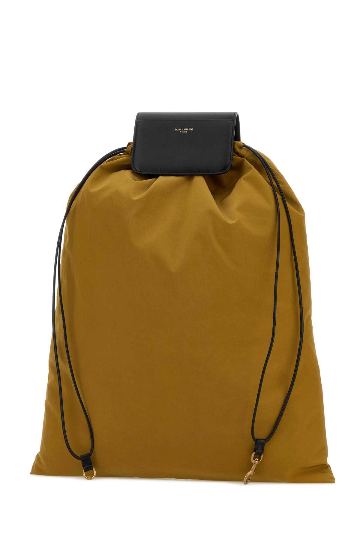 Saint Laurent Men Biscuit Canvas Shopping Bag SAINT LAURENT