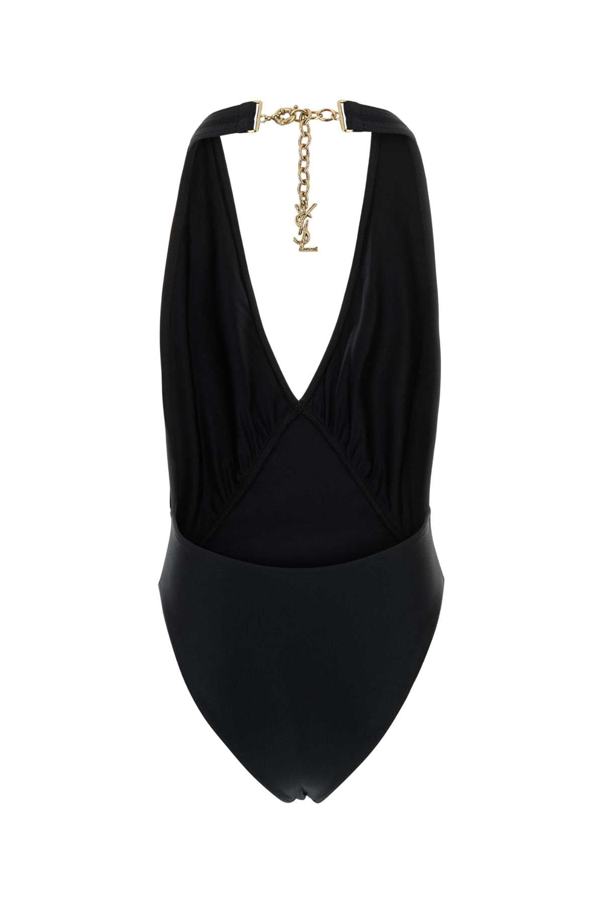 Saint Laurent Women Black Stretch Nylon Swimsuit SAINT LAURENT