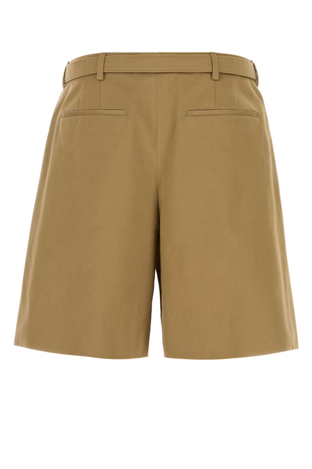 Saint Laurent Men Beige Drill Bermuda Shorts SAINT LAURENT